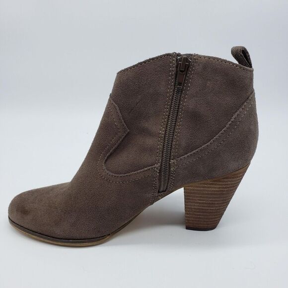 Steve Madden Boots Womens Size 9.5M Brown Suede Fringe Ankle Block Heel Western - Picture 5 of 13